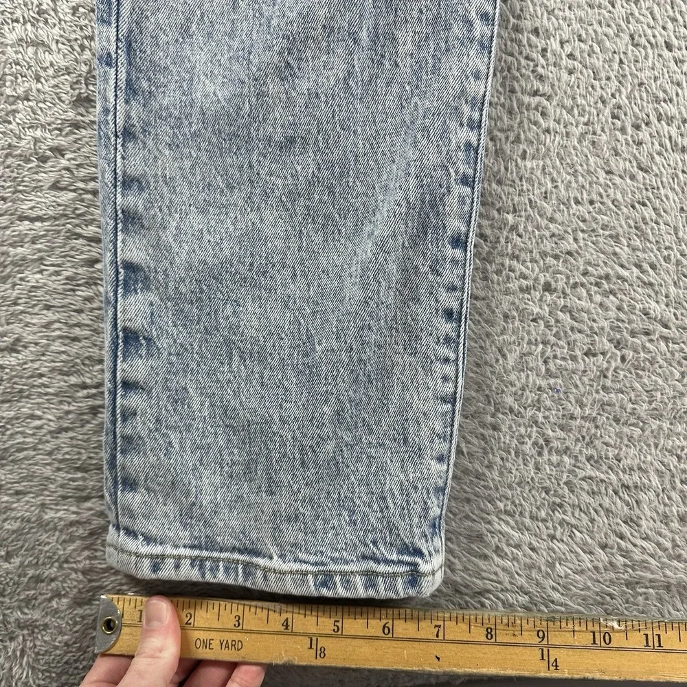 Levi's Jeans Middy Straight 32x30 Acid Wash Stretch Retro‎ Light Wash